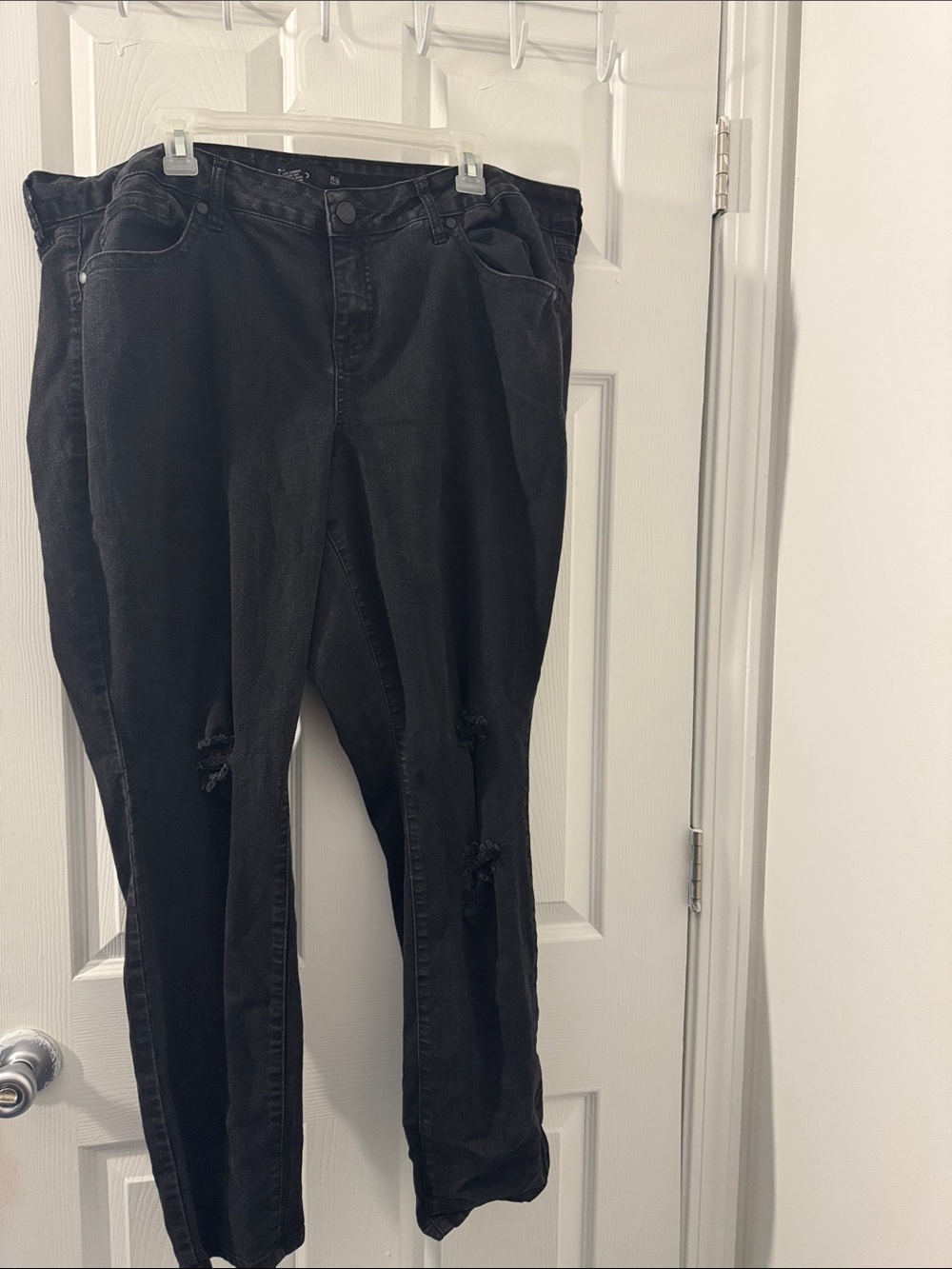 Torrid Black Distressed High-Waist Jeans